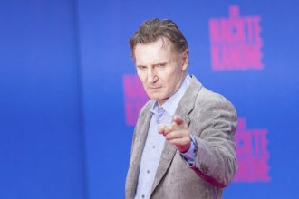 Liam Neeson at the film premiere of The Naked Gun at the UCI Luxe East Side Gallery, Berlin, 24.07