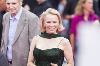 Pamela Anderson at the film premiere of The Naked Gun at UCI Luxe East Side Gallery, Berlin, 24.07