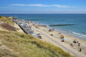 Westkapelle, Zeeland, Netherlands - Westkapelle beach near Domburg. Behind Strandpaviljoen