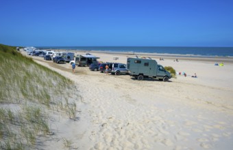 Westkapelle, Zeeland, Netherlands - Westkapelle car beach near Domburg. Here it is permitted to