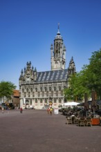Middelburg, Zeeland, Netherlands - Stadhuis Middelburg. The town hall on the market square in the