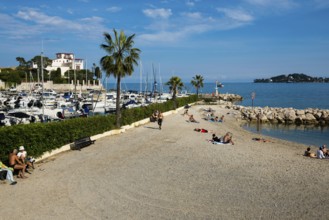 Beach, Plage des Fourmis, Beaulieu, Saint-Jean-Cap-Ferrat, Cap Ferrat, Alpes Maritimes, Provence