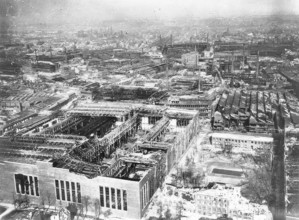 The destroyed Krupp factories in Essen after the 2nd World War, 1945, Federal Archives, Germany,