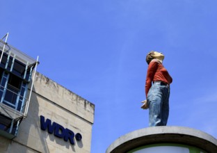 The figure Marlis by Christoph Pöggeler from 2001 (permanent work of art in public space), in the