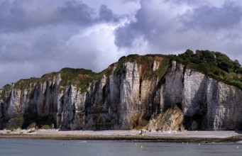 Cliff, cliffs, coastal landscape, rock formation, Yport, chalk cliffs, alabaster coast, La Côte