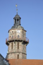 Tower of Bertholdsburg Castle, Schleusingen, Thuringia, Germany