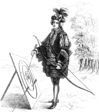 Scottish nobleman, allegedly Lord Elcho, in the uniform of the Royal Archer Guard of Scotland,