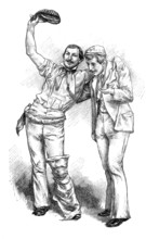 Types of small crooks, dodgy person, Pülcher, from Vienna around 1880, Moonlight Brothers,