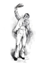 Types of petty crooks, dodgy person, Pülcher, from Vienna around 1880, musician, rogue, Historical,