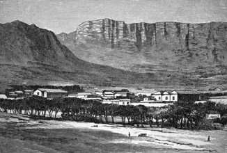 Cape Town with Table Mountain, Mesa, sandstone, quartzitic Table Mountain sandstone, escarpment,