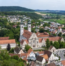 Zwiefalten Monastery, former Benedictine abbey. Tourist landmark on the southern foothills of the