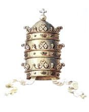 Tiara, triple crown, papal crown or also occasionally called Roman crown, is the crown worn by the