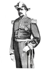 General Stoefs, supreme commander of the Brussels Civil Guard, 19th century, Belgium, Historical,