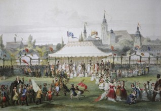 Gregoriusfest, 1845, Coburg, Upper Franconia, Bavaria, Germany, Historical, digitally restored