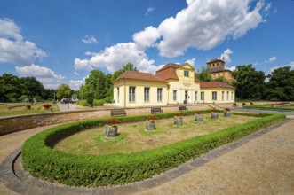Orangery, castle park, Museum Zeitzer Schloss Moritzburg, early baroque style, Zeitz,