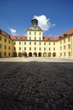 Inner courtyard, Museum Zeitzer Schloss Moritzburg, early baroque style, Zeitz, Saxony-Anhalt,