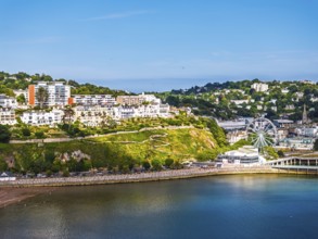 DefaultTorquay from a drone, English Riviera, Torbay, Devon, England, United Kingdom