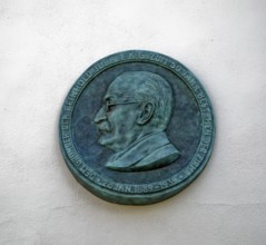 Memorial plaque for Reinhold Jubelt the Elder, newspaper publisher and book printer, Zeitz,