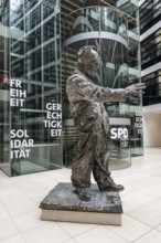 Statue of Willy Brandt in the Willy Brandt House, Berlin, Germany
