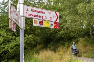 Sauerlandring cycle path, an 84 km long circular cycle path between the towns of Finnentrop,