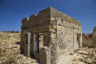 Old, dilapidated stone building, Lost Place, Air Defence Position, Aerophone, Parabolic Acoustic