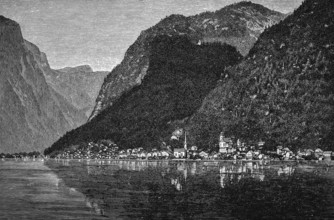 Hallstatt at Lake Hallstatt, Salzkammergut, UNESCO World Heritage Cultural Landscape