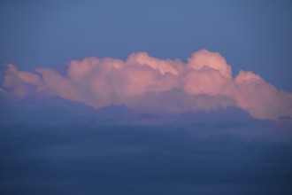 Cloudy mountains in the evening light, Baden-Württemberg, Germany