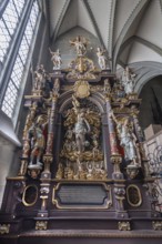 Guardian angel Angel Altar in Überlingen Minster, St Nicholas, built in 1350 and 1576 in the late