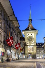 Bern Old Town with Zytglogge at night City in Bern, Switzerland
