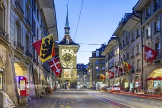 Bern Old Town with Zytglogge at night City in Bern, Switzerland