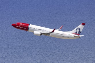 A Boeing 737-800 aircraft of Norwegian with the registration LN-NIP at Rhodes Airport, Greece