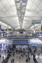 Terminal of Chek Lap Kok Airport (HKG) in Hong Kong, China