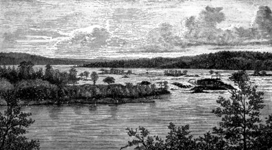 Finnish lake landscape, island world, forests, headland, peaceful natural landscape, solitude,