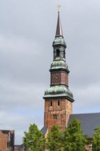 St Laurentius Church, town church, market, old town, Tönning, North Frisia, Schleswig-Holstein,