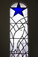 Interior view of the chapel, Chapelle du Rosaire de Vence, Chapelle Matisse, artist Henri Matisse,