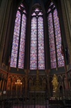 Interior view, Madonna, Madonna statue, Chapel Chapelle Saint-Jacques-le-Majeur, also Sacré-Coeur,