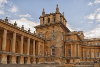 Blenheim Palace, the largest non-royal aristocratic residence in Great Britain, built by Queen Anne