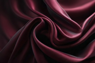 Black dark deep red burgundy cherry maroon crimson abstract background. Silk satin velvet fabric.