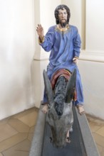 Palmesel, around 1490, St John's parish church, Biberacher Str. 6, Ummendorf, Biberach district,