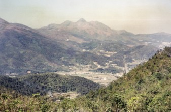 Ho Chung, Port Shelter from Razor Hill Pass, New Territories, Hong Kong, Asia 1965