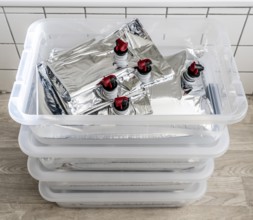 10 litre water bag, for storing drinking water at home, as an emergency reserve in the event of a