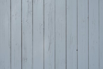 Light blue wooden wall with vertical planks and visible joints, simple and plain texture,