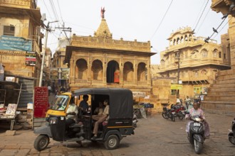 Havelis or merchants' houses in the fortress of Jaisalmer, Rajasthan, India