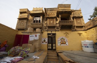 Haveli or merchant's house in the fortress of Jaisalmer, Rajasthan, India