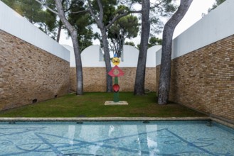 Museum, Fondation Maeght, artist Georges Braque, St. Paul de Vence, Provence Alpes Côte d'Azur,