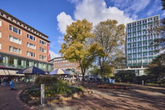 Pedestrian zone, Hotel Astor Kiel by Campanile, leather shop, Meissner leather, general