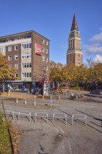 Residential and commercial buildings, brick buildings, brick architecture, general architecture,