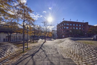 Pedestrian zone, square, general architecture, commercial building, modern architecture, Kieler