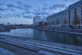 Boat harbor, water area, general architecture, commercial building, modern architecture, hotel,