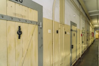 Cells in the former Stasi prison Bautzen II, today a memorial in Bautzen, Upper Lusatia, Saxony,